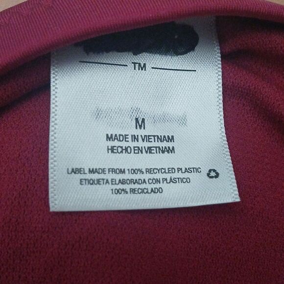 Mossimo 2 pc striped solid maroon bottom bikini bathing suit swimsuit Sz NWT - Picture 7 of 7